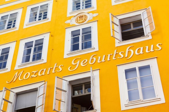 Visit Mozart’s birthplace in Salzburg