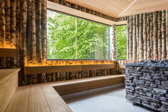 Le sauna panoramique de SpaSereen Maastricht