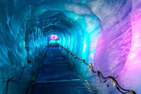 Explore the Grotte de Glace ice caves