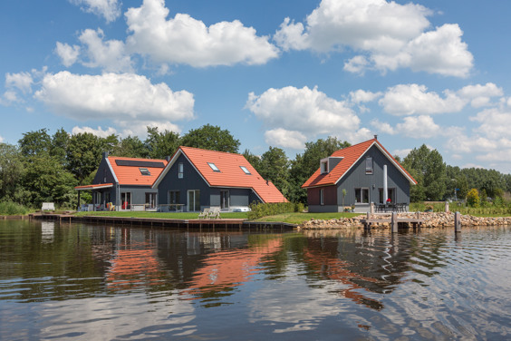 Verblijf in een watervilla op ons waterpark in Friesland