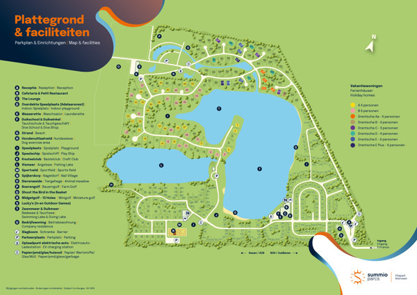 Karte des Summio Villapark Akenveen