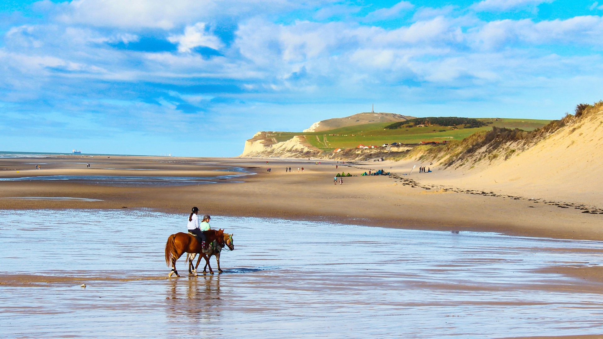 Horse-riding on the beach