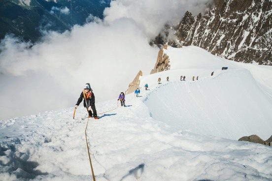 Beklim de indrukwekkende Mont Blanc