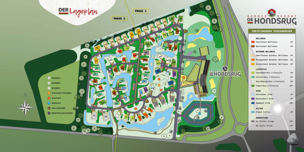 Lageplan des Dormio Resort De Hondsrug